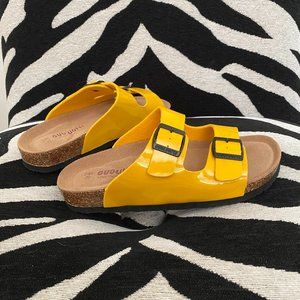 Yellow Sandals, Birkenstock Look-alikes!
